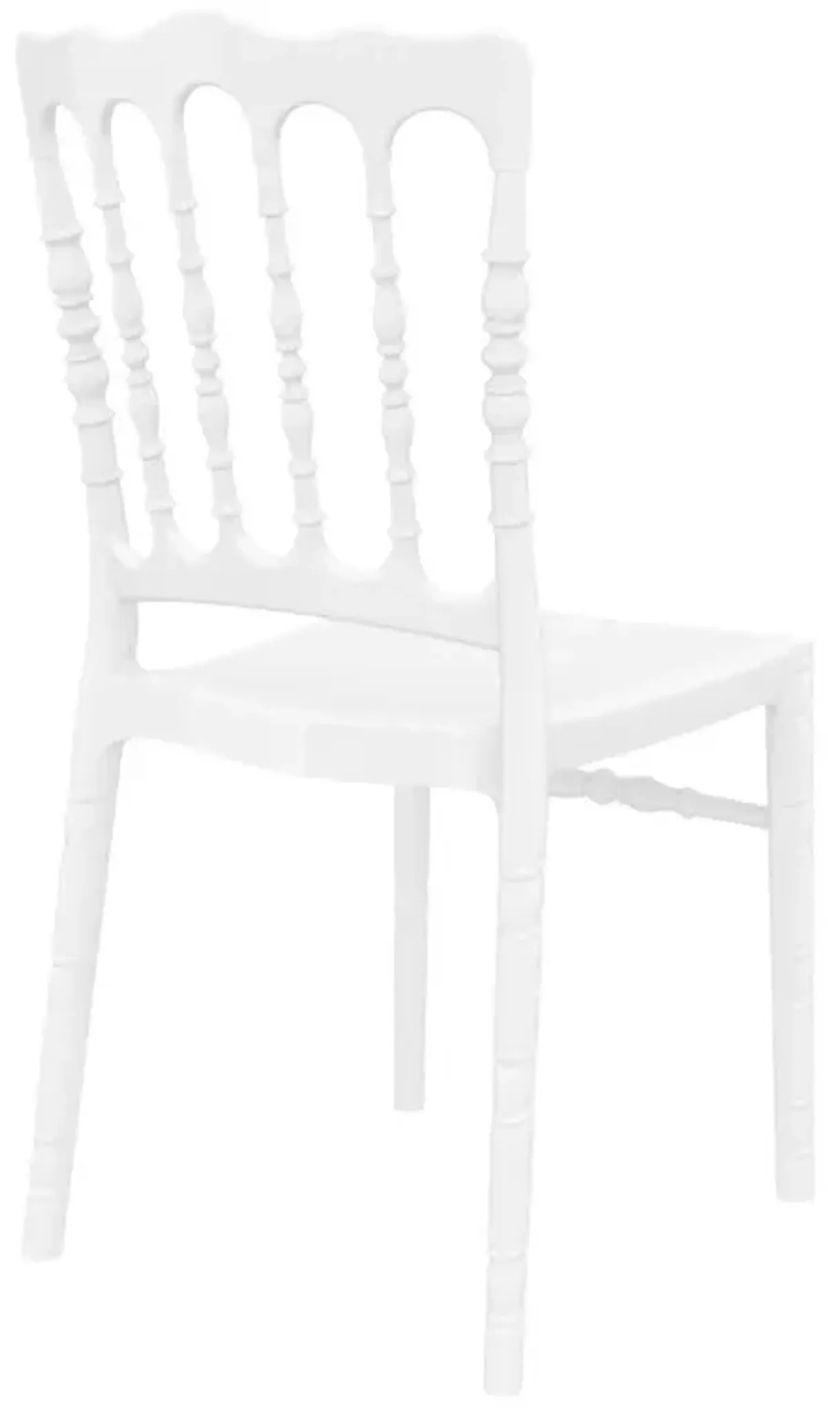 Compamia Opera Polycarbonate Dining Chair Glossy White