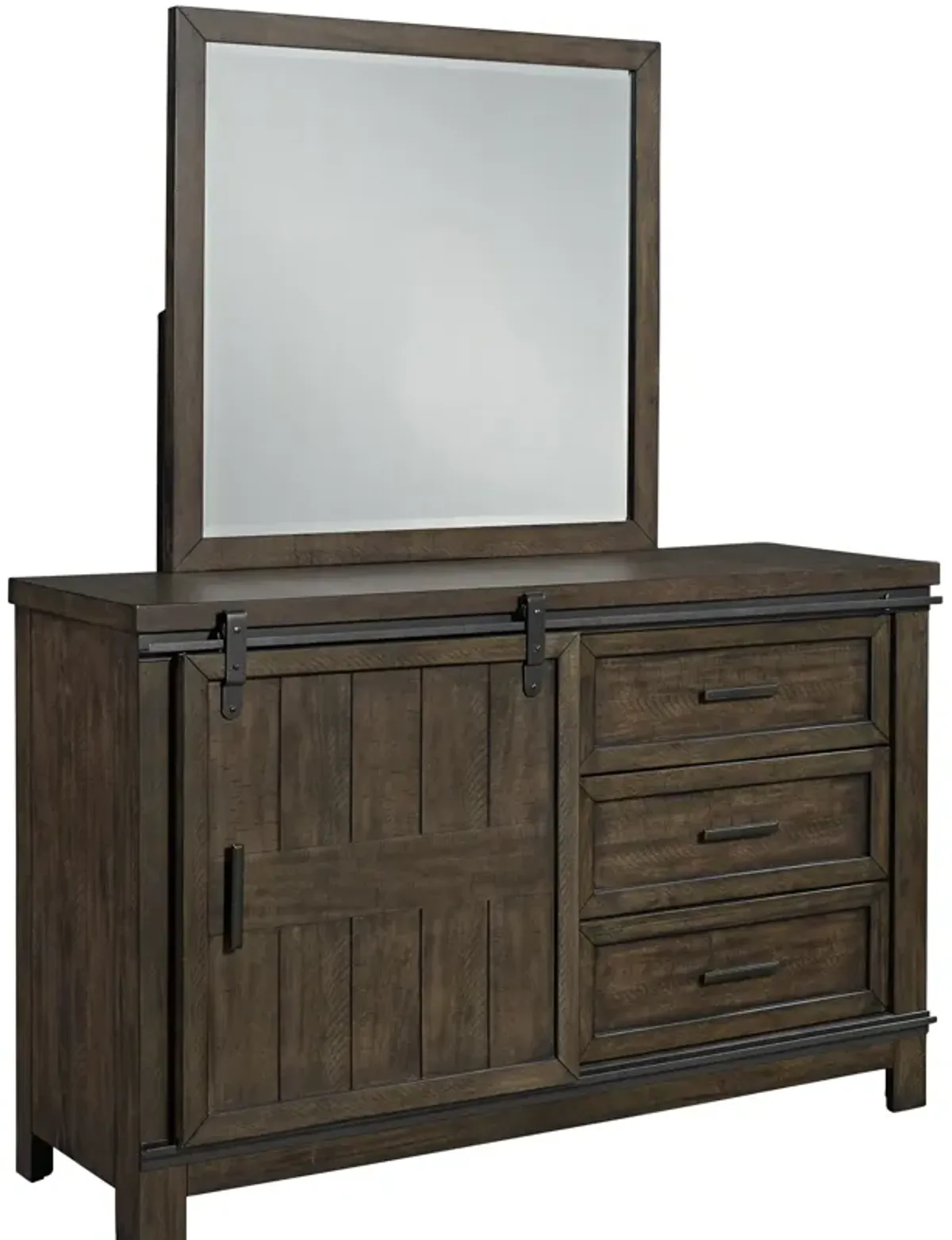 Kids/Teens Barn Door Dresser & Mirror Set - Thornwood Hills