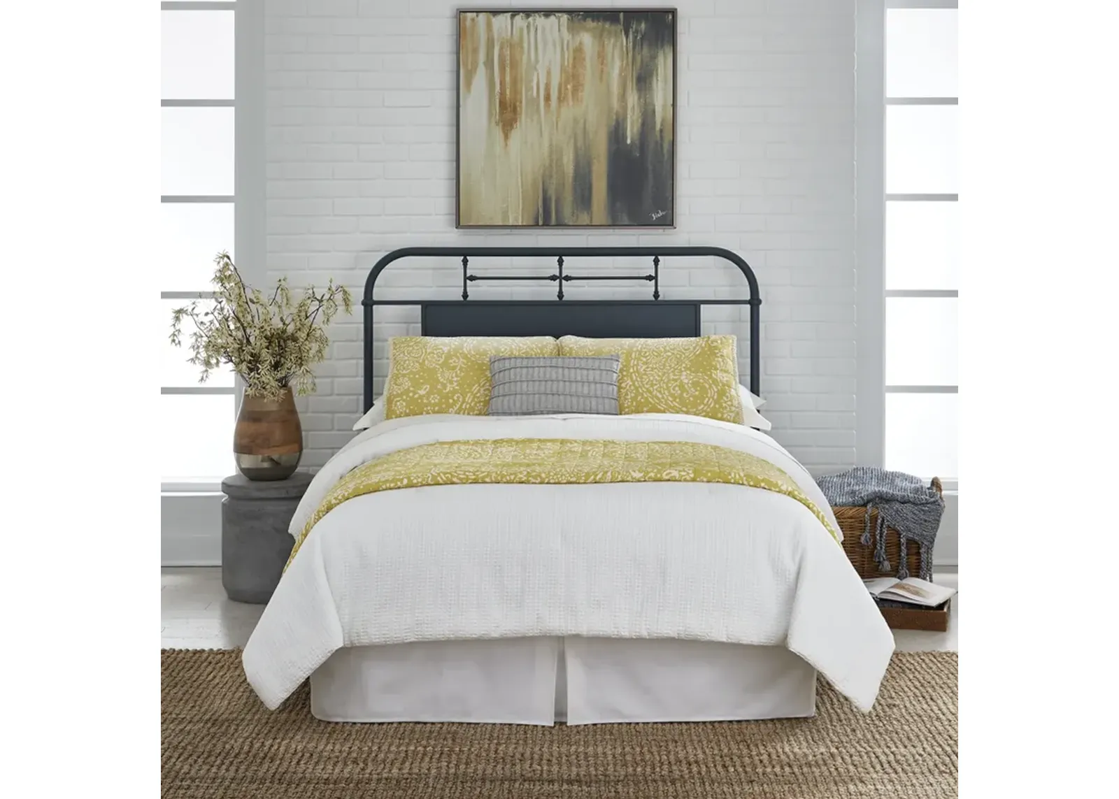 Liberty Furniture Metal Navy Vintage Series King Headboard