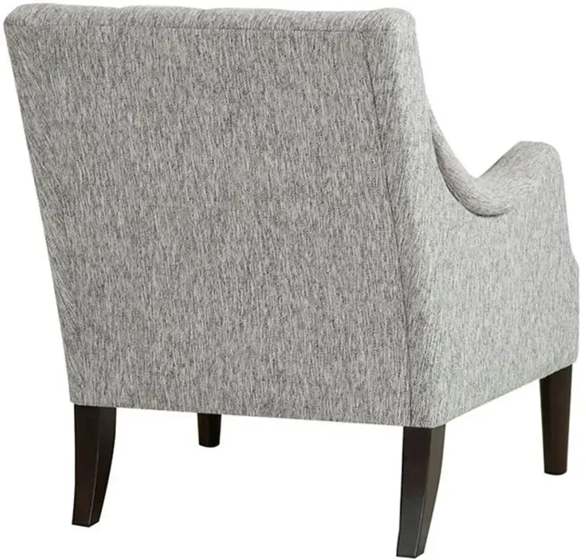 Olliix Madison Park Grey Qwen Button Tufted Accent Chair