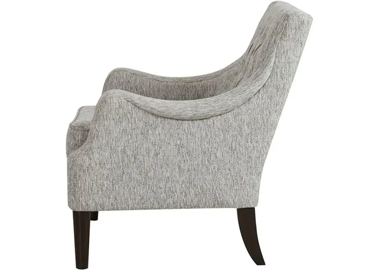 Olliix Madison Park Grey Qwen Button Tufted Accent Chair