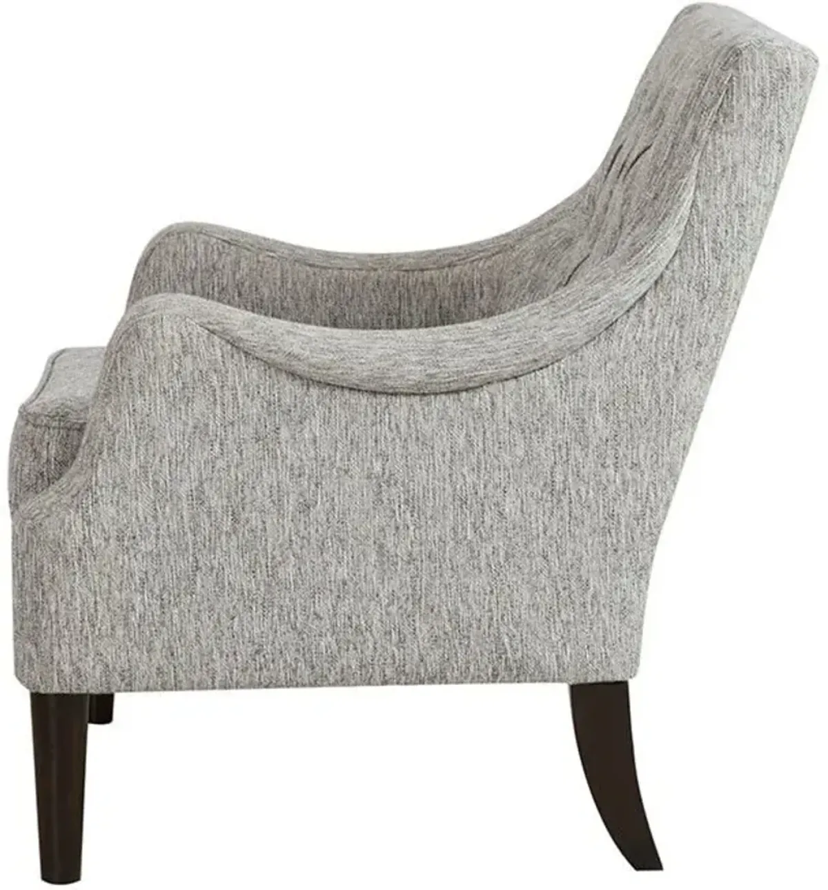 Olliix Madison Park Grey Qwen Button Tufted Accent Chair