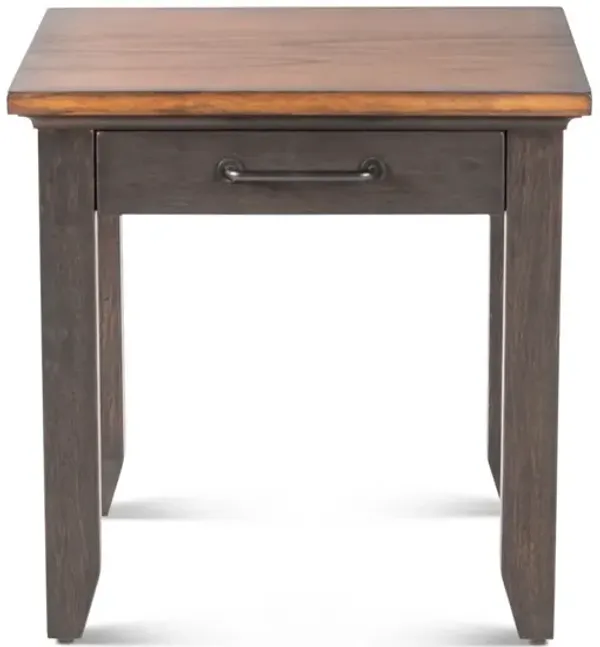 Steve Silver Bear Creek End Table In Caramel & Sable