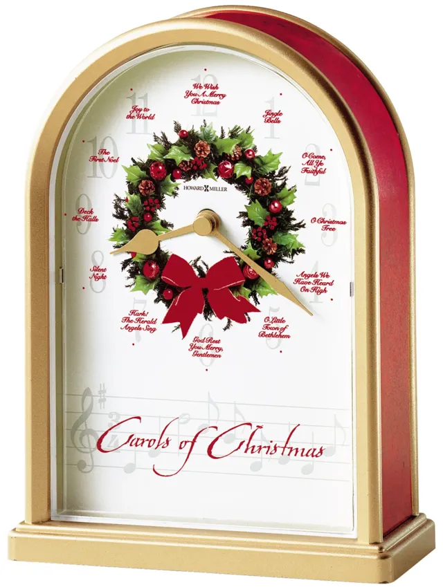 CAROLS OF CHRISTMAS II TABLETOP CLOCK