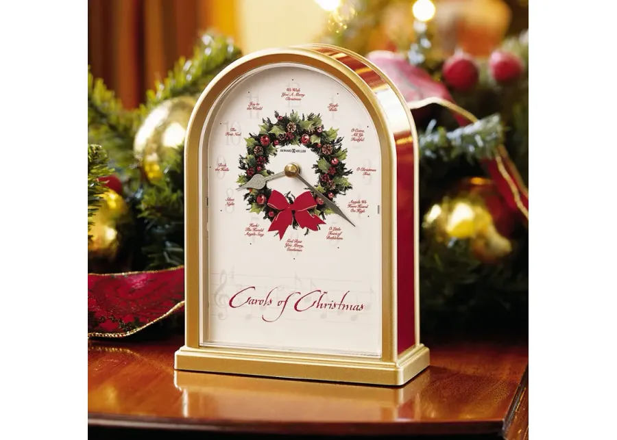 CAROLS OF CHRISTMAS II TABLETOP CLOCK