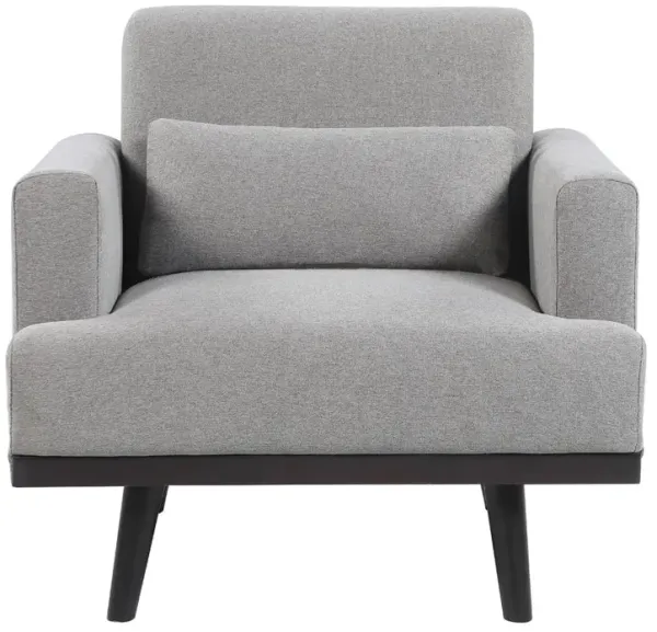 Blake Upholstered Track Arm Accent Chair Sharkskin Grey