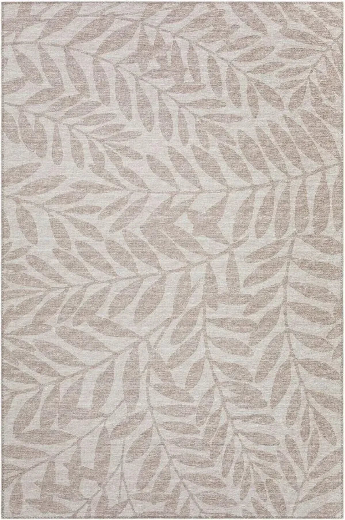 Dalyn Botanical Leaf Pattern 5'X8' Area Rug in Neutral Shades