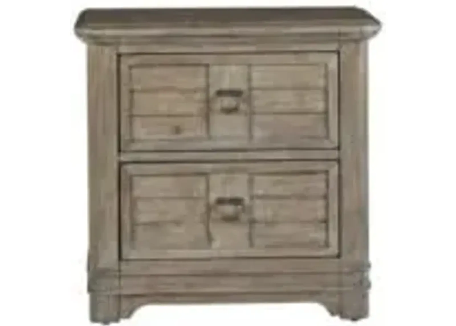 American Woodcrafters Meadowbrook Sand 2-Drawer Nightstand