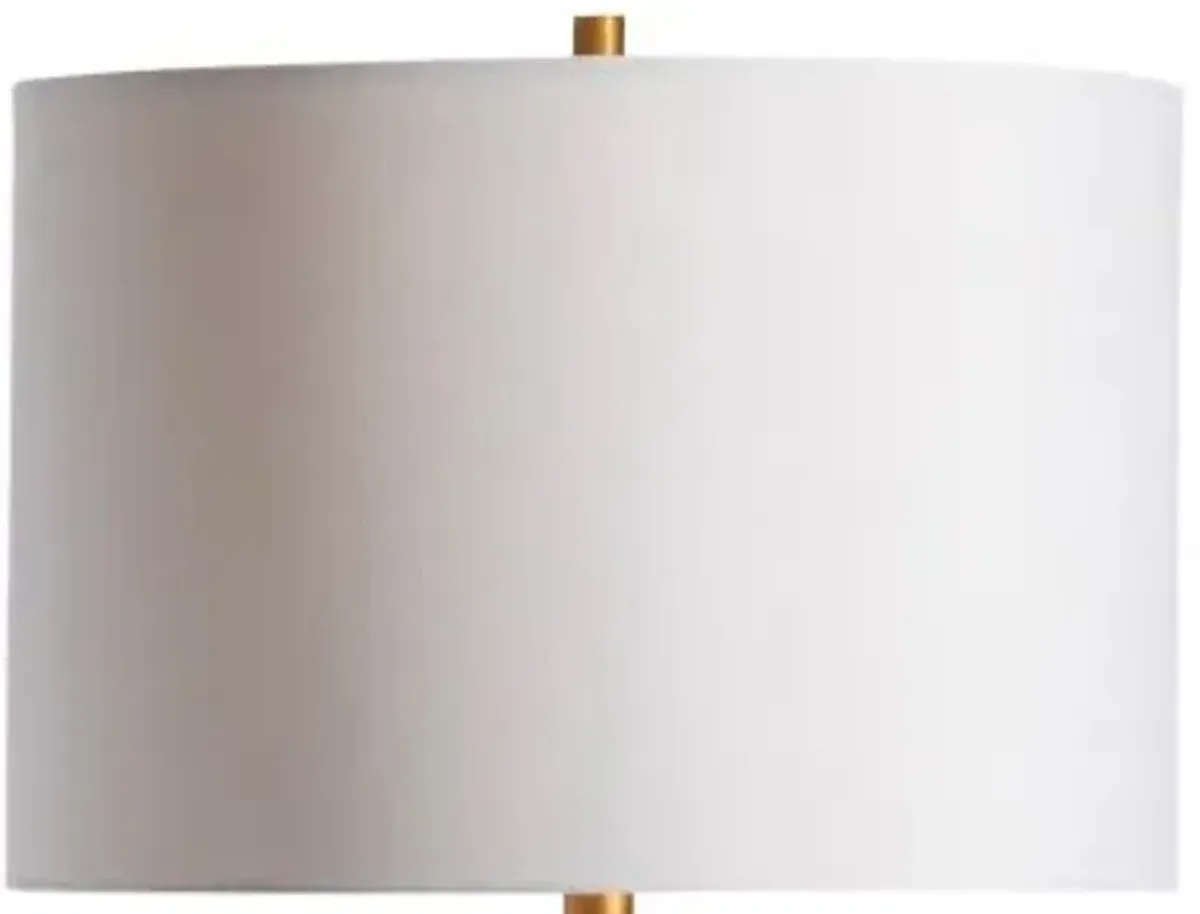 Crestview Penta Blue/White Table Lamp