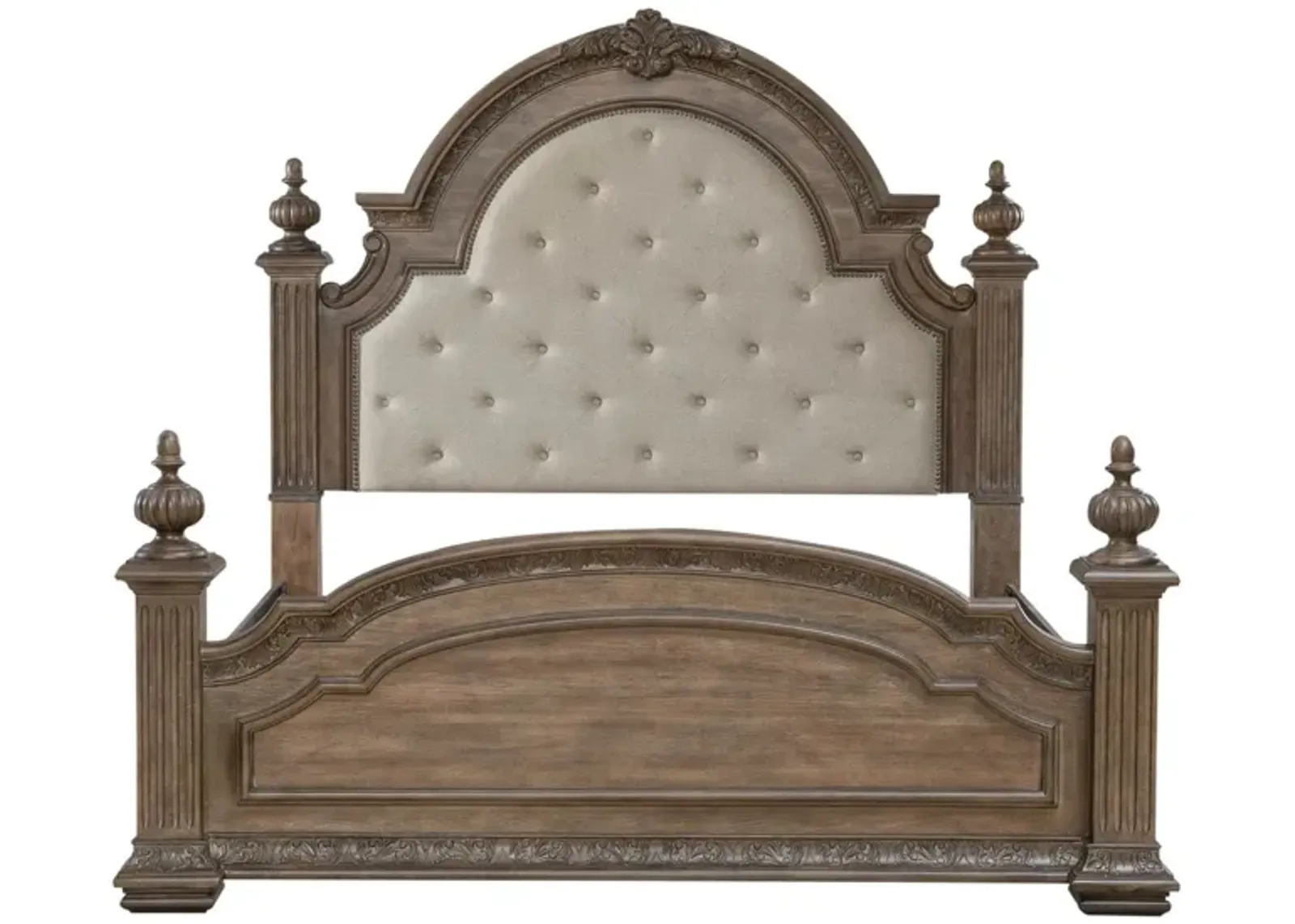 Liberty Furniture Carlisle Court Chestnut Upholstered King Poster Bed