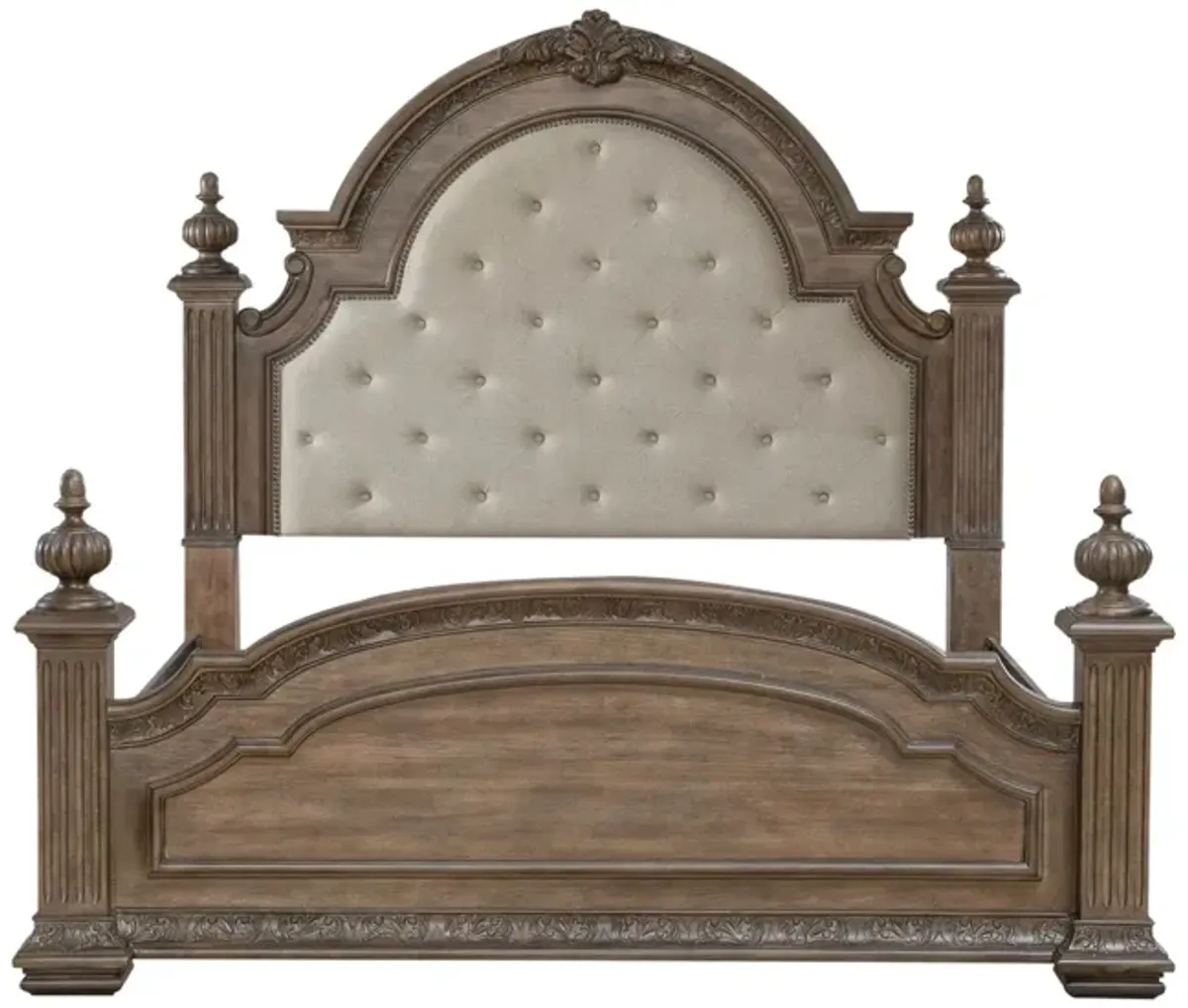 Liberty Furniture Carlisle Court Chestnut Upholstered King Poster Bed