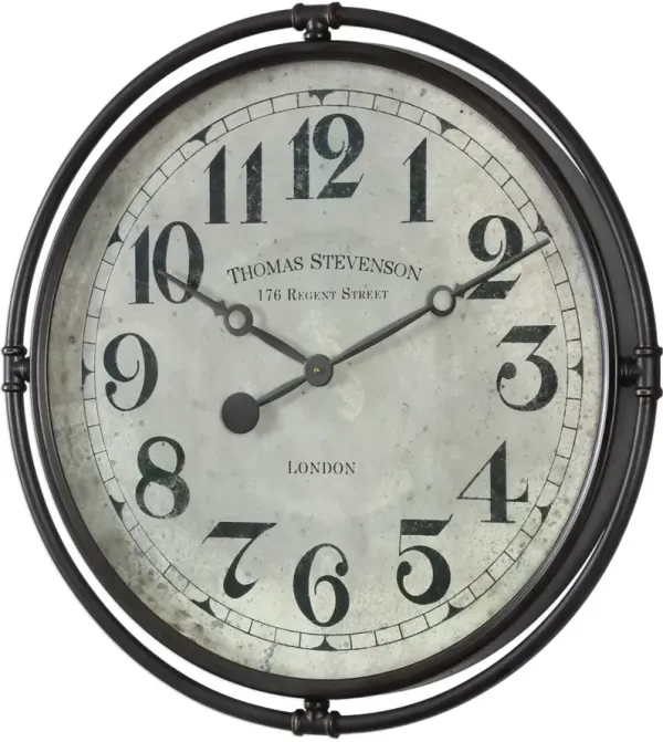 Uttermost By: John Kowalski Nakul Industrial Wall Clock