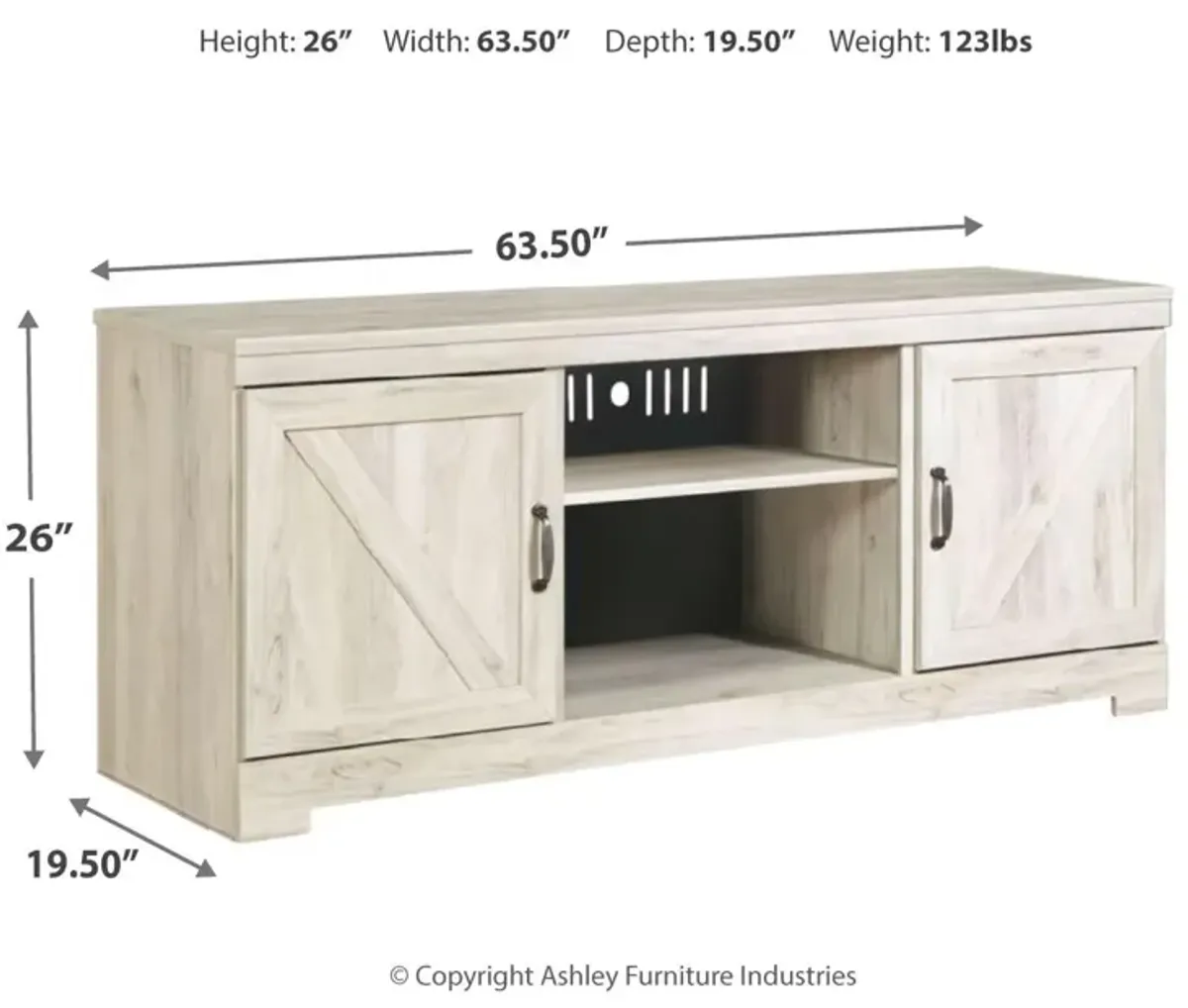 Ashley 63 Inch Bellaby TV Stand Whitewash