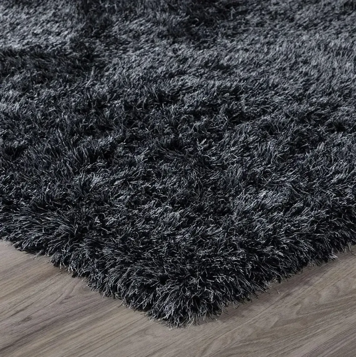 Dalyn Midnight Plush Luxurious Charcoal Shag 5'X8'Area Rug