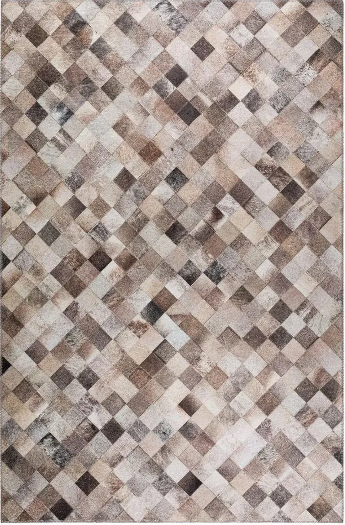 Dalyn Rustic Stetson Flannel 5'X8' Area Rug in Neutral Tones