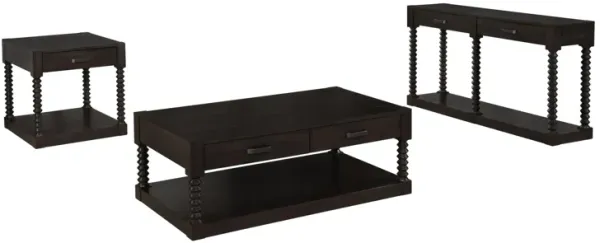 Meredith 1-Drawer Rectangular Side End Table Coffee Bean