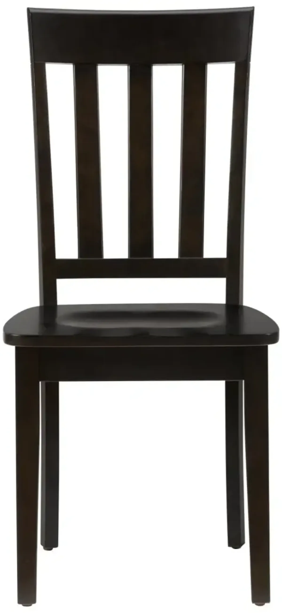 Jofran Simplicity Slatback Chair Espresso