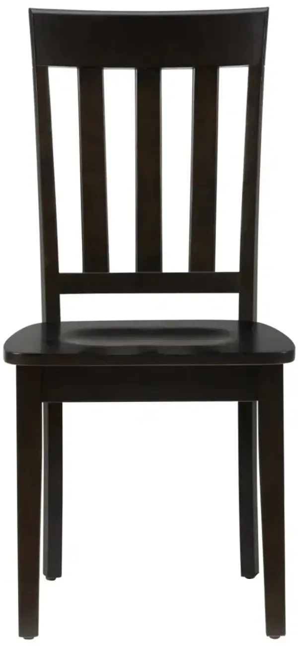 Jofran Simplicity Slatback Chair Espresso