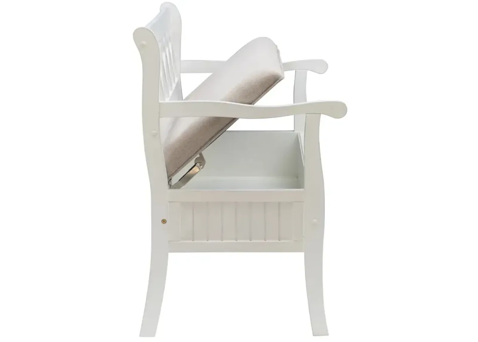 ELLIANA STORAGE BENCH - WHITE