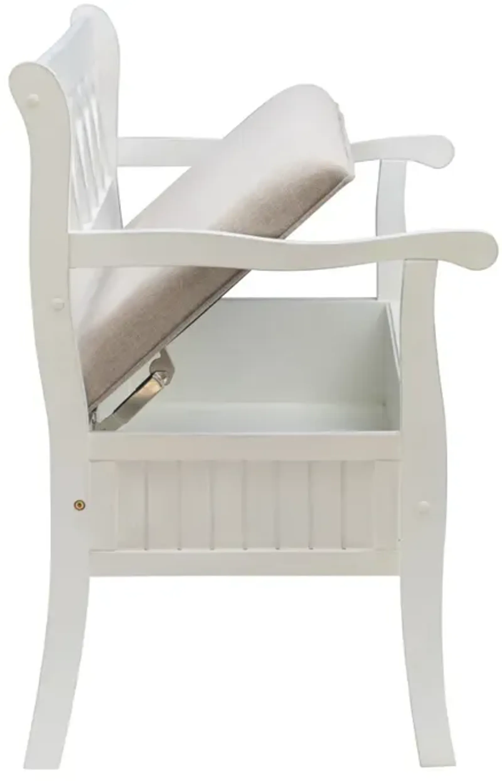 Powell Elliana Storage Bench White