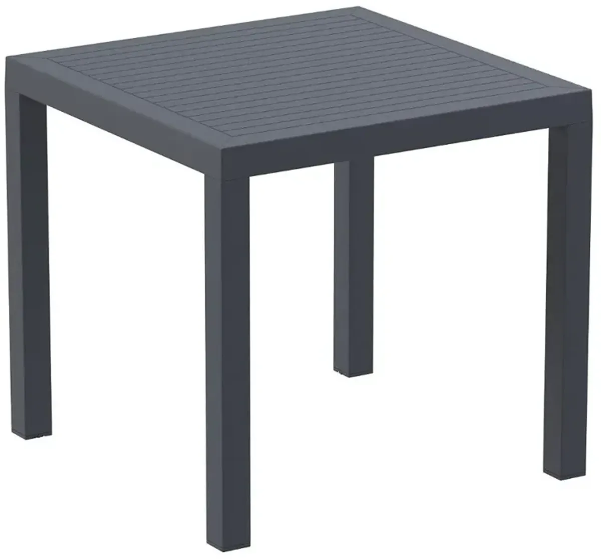 Compamia Air Square Dining Set with 4 Chairs Dark Gray