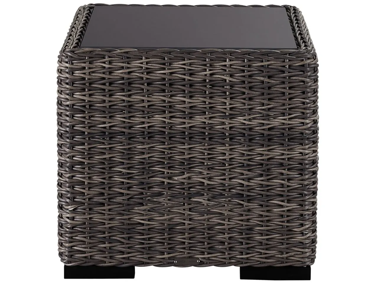 COASTAL LIVING OUTDOOR MONTAUK BLACK/GRAY SQUARE END TABLE