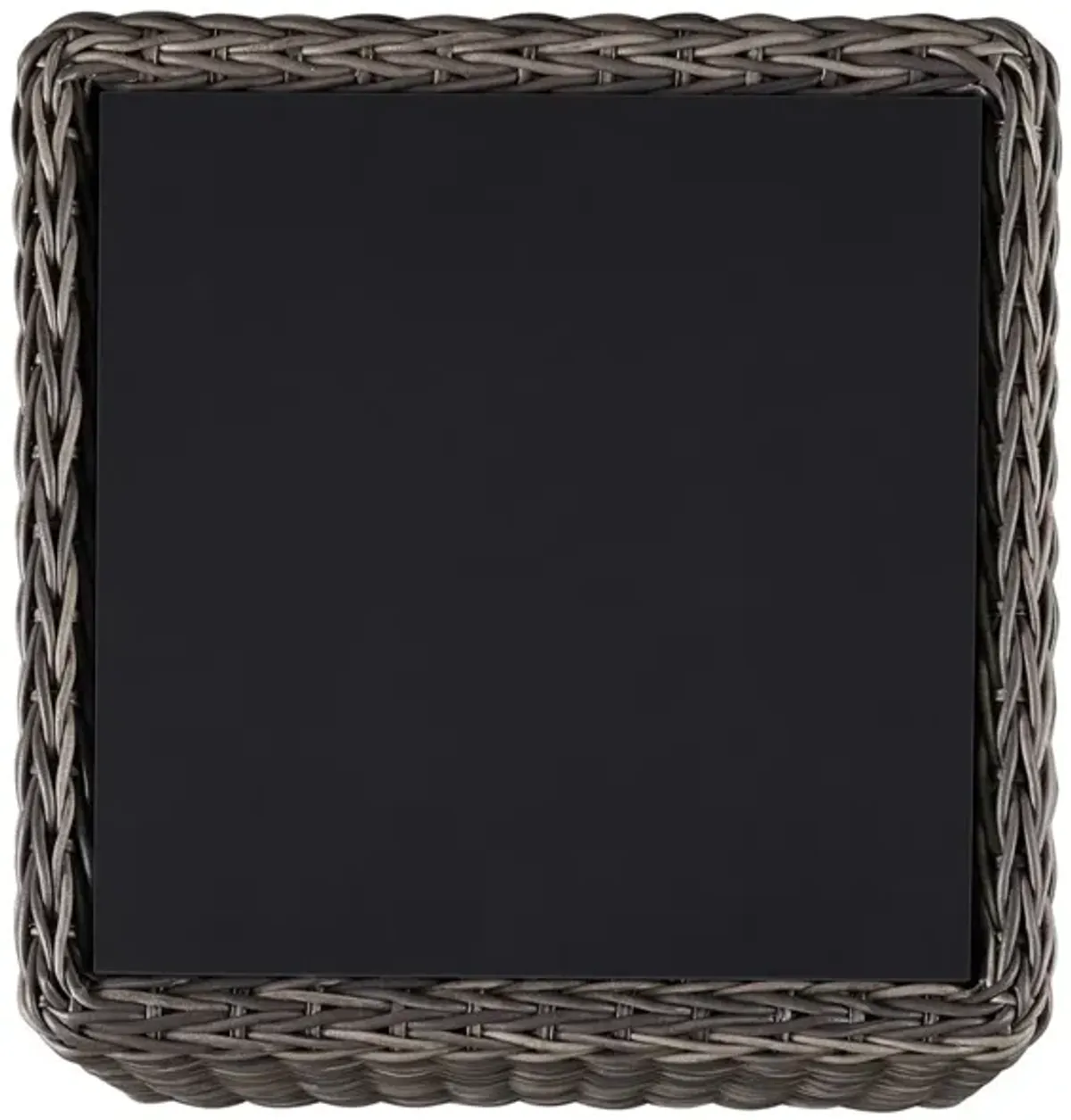 Universal Coastal Living Outdoor Montauk Black/Gray Square End Table