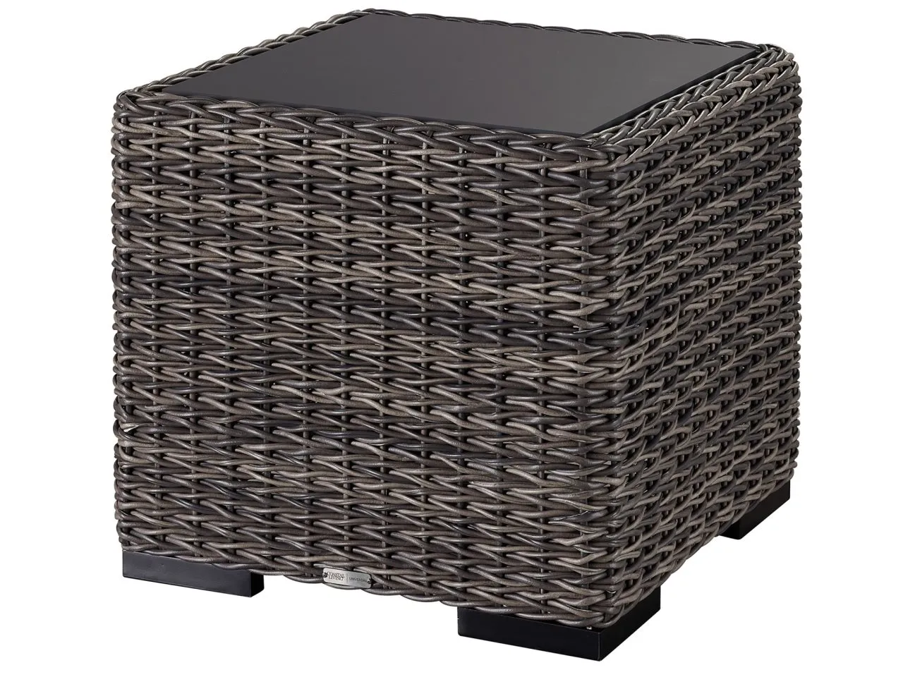 COASTAL LIVING OUTDOOR MONTAUK BLACK/GRAY SQUARE END TABLE