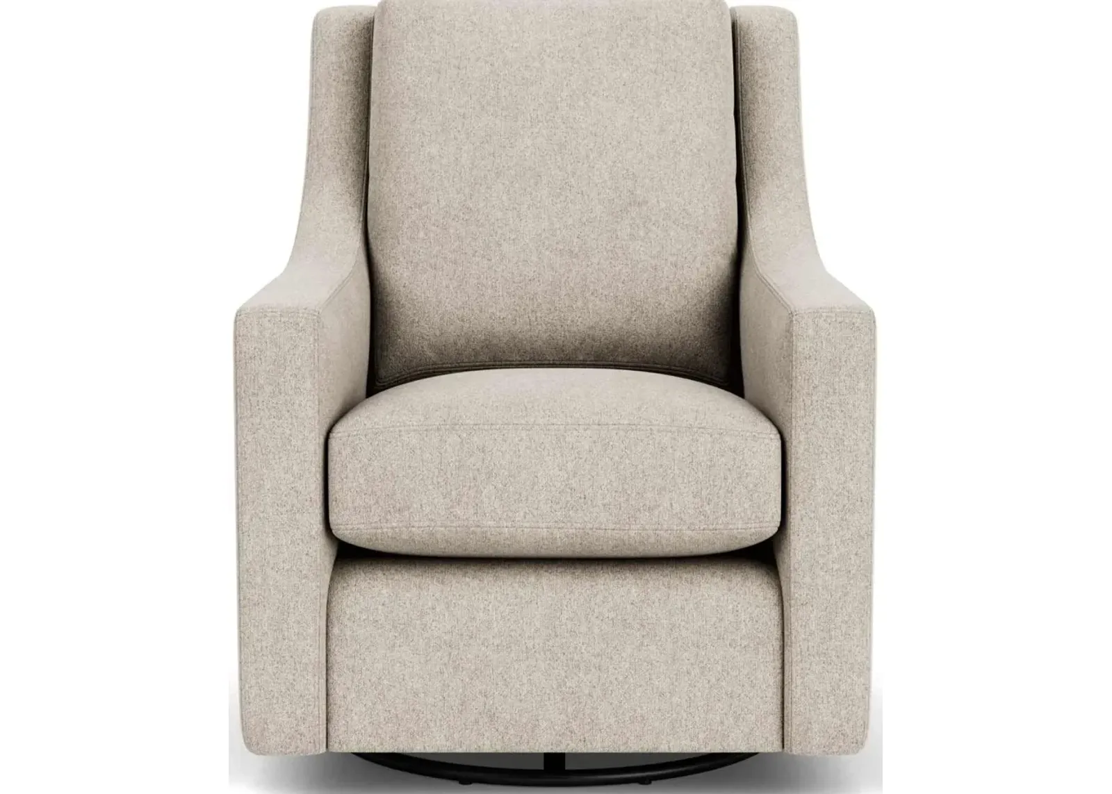 Flexsteel South Haven White Shell Swivel Chair