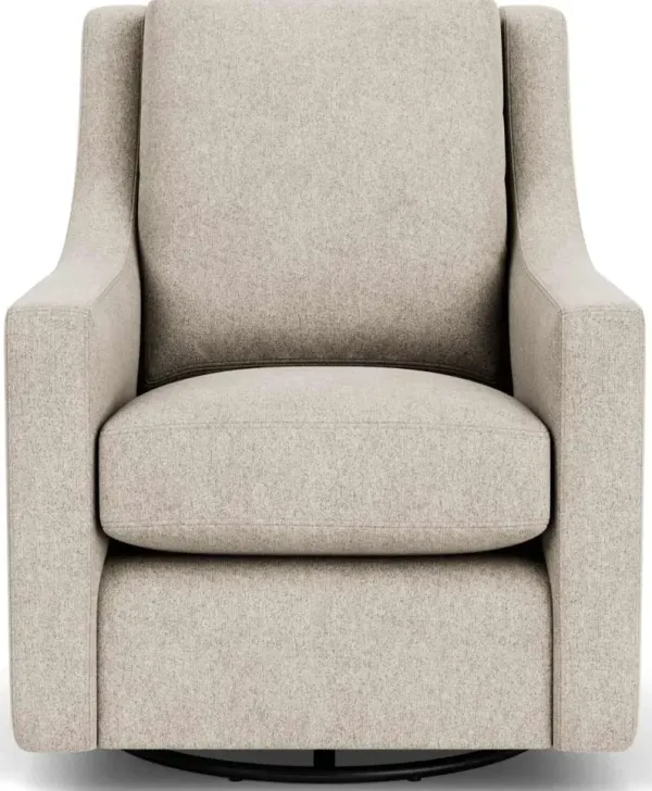 Flexsteel South Haven White Shell Swivel Chair