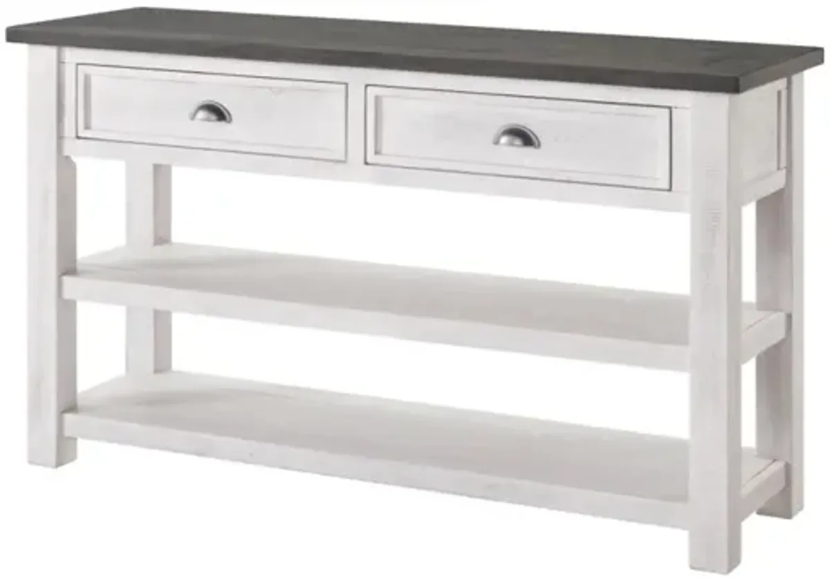 Martin Svensson Monterey Sofa Console Table in White & Grey