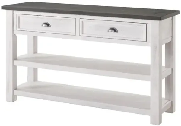 Martin Svensson Monterey Sofa Console Table in White & Grey
