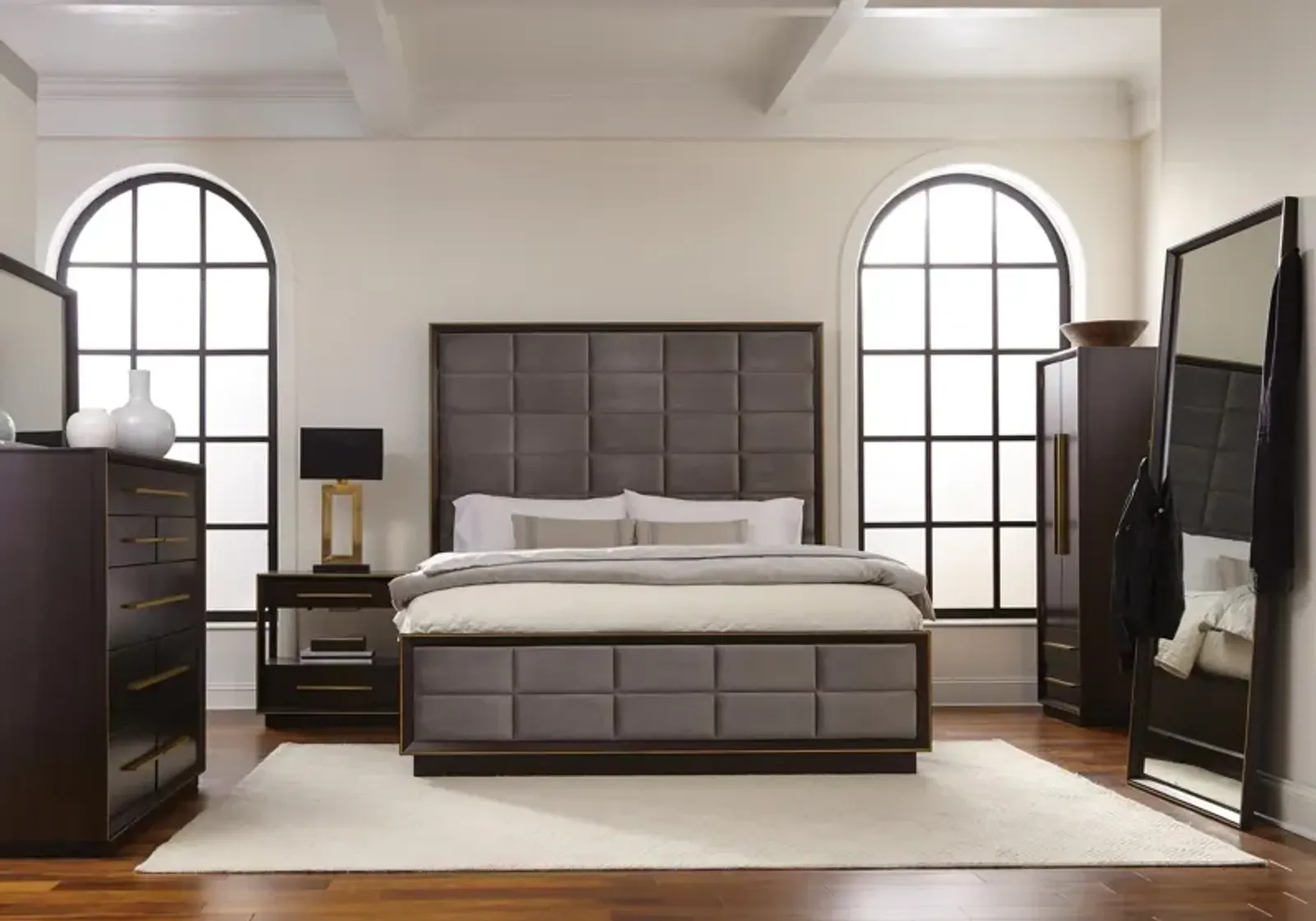 Coaster Durango Wood Queen Panel Bed Smoked Peppercorn