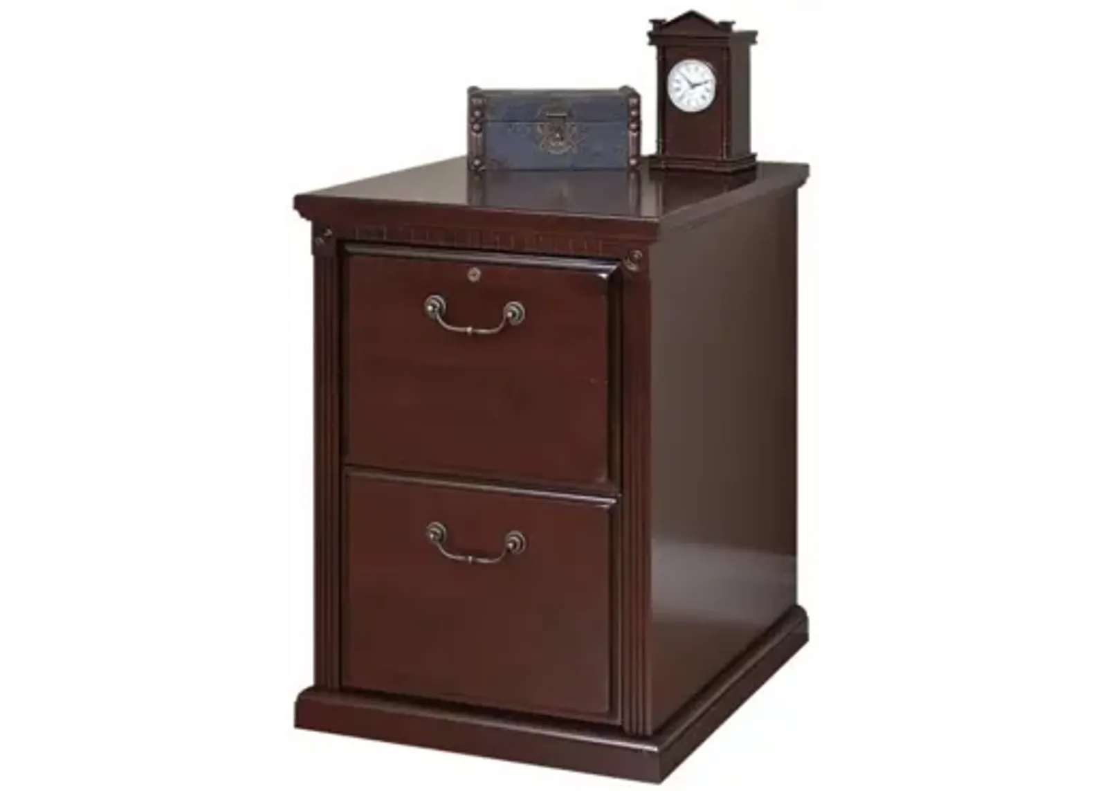 Martin Furniture Huntington Vibrant Cherry 2-Drawer Office File Cabinet