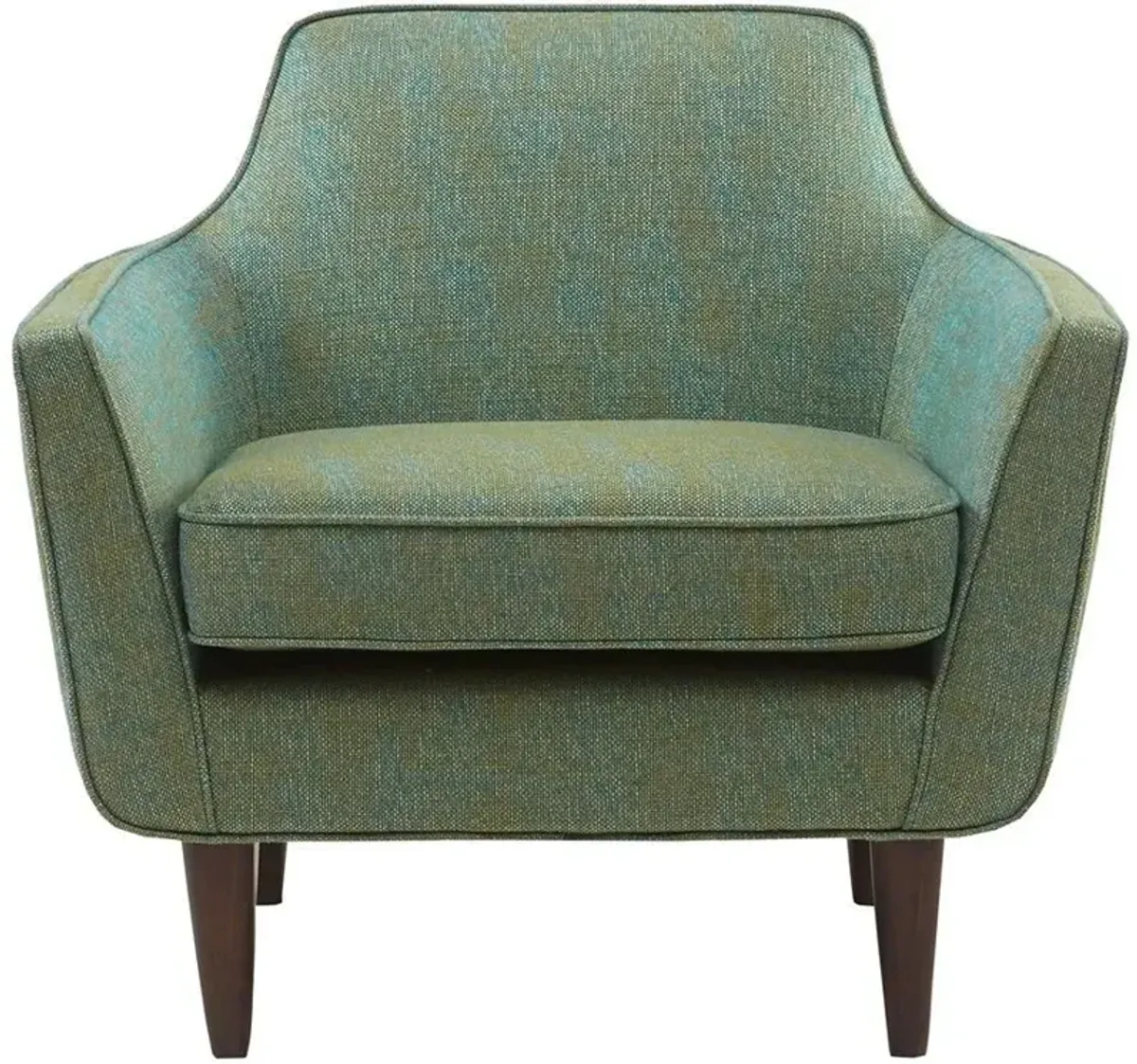 MADISON PARK BLUE-GREEN CRUZ MID CENTURY ACCENT CHAIR