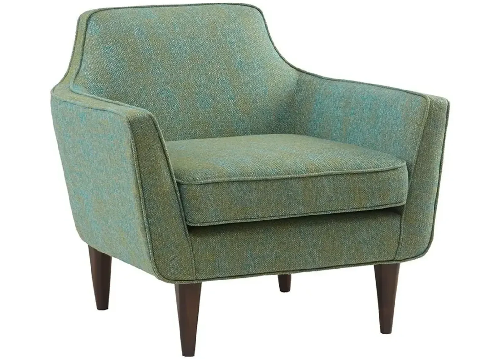 MADISON PARK BLUE-GREEN CRUZ MID CENTURY ACCENT CHAIR