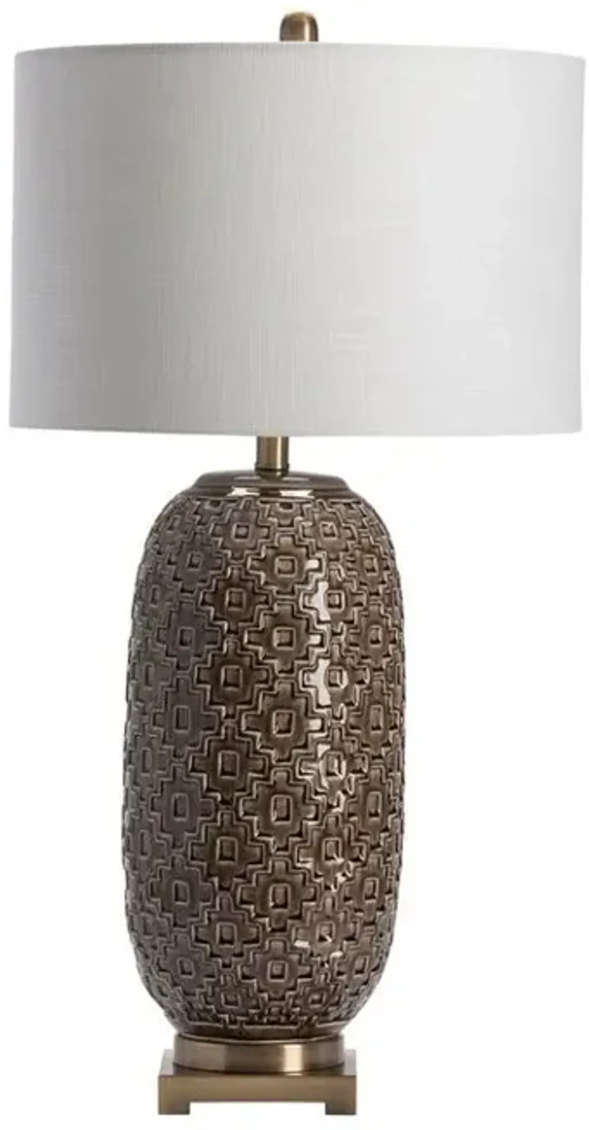 Crestview Korbel Champagne Grey Table Lamp