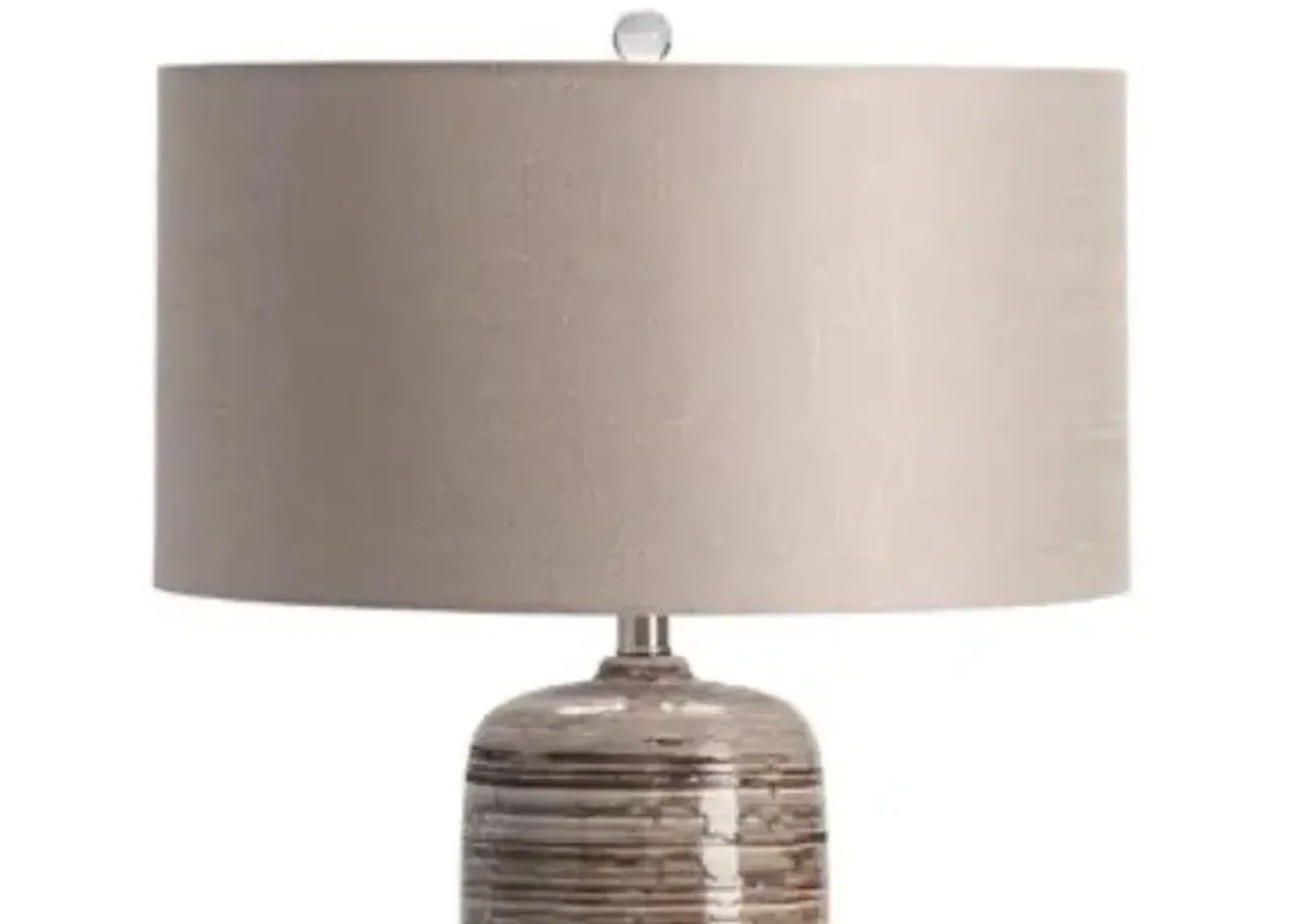 Crestview Ashlar Gray Table Lamp