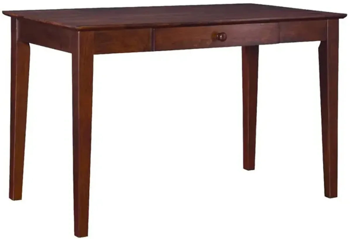 John Thomas Espresso Writing Table Desk with Drawer