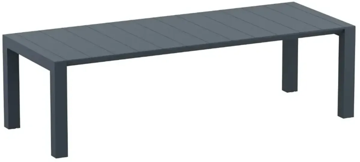 Compamia Panama Extendable Patio Outdoor Dining Set 9-Piece Dark Gray