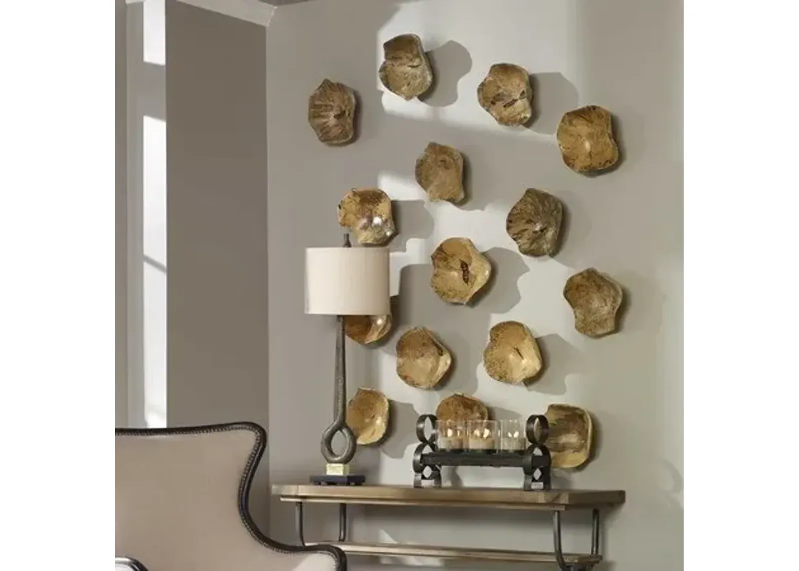 Uttermost Tamarine 3-Piece Wood Wall Art