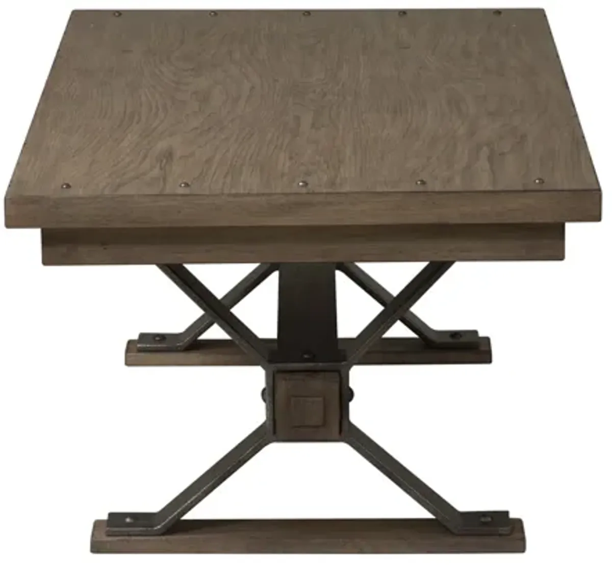 Liberty Furniture Sonoma Road Weather Beaten Bark Rectangular Cocktail Table