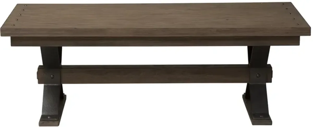 Liberty Furniture Sonoma Road Weather Beaten Bark Rectangular Cocktail Table