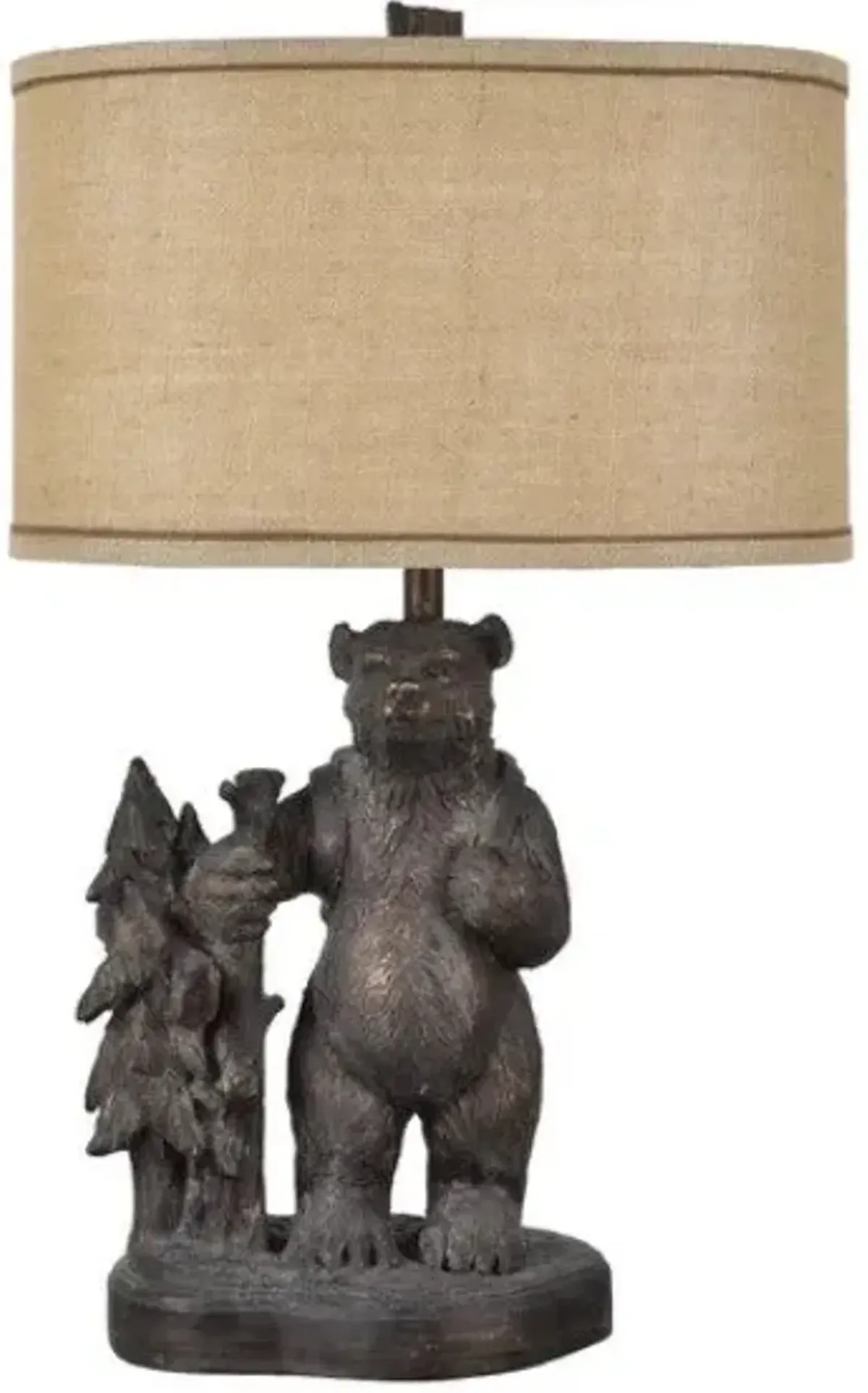 Crestview Trail Hike Gray Table Lamp