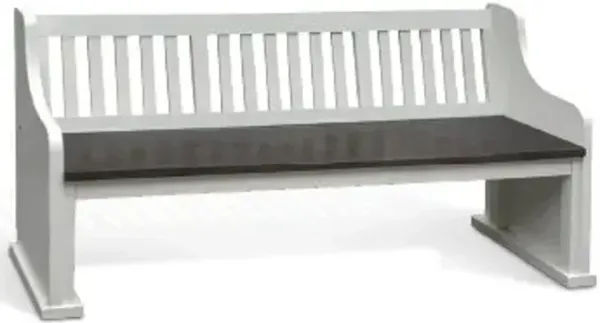 Sunny Designs Carriage House European Cottage Slat Back Bench