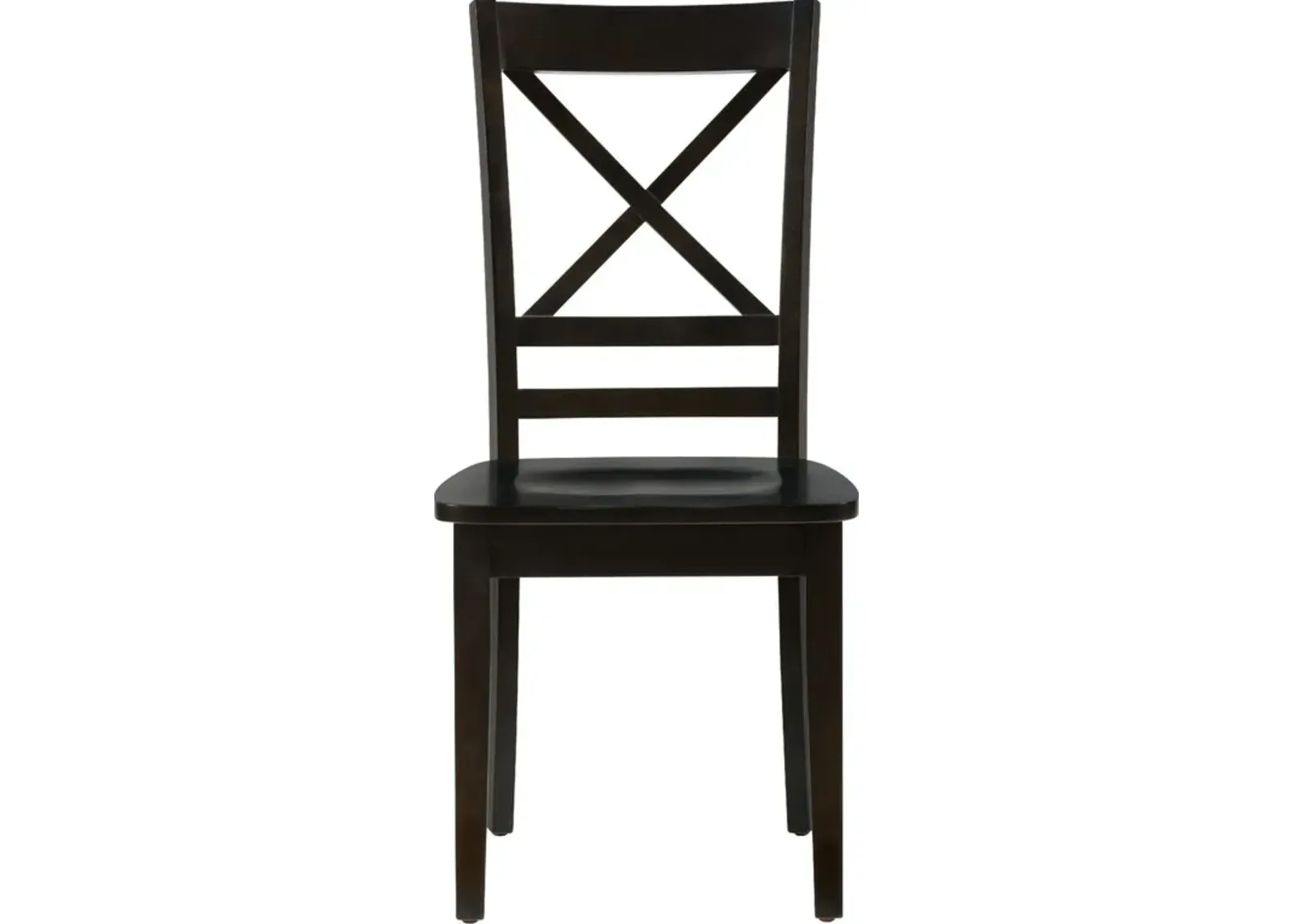 Jofran Simplicity X-Back Side Chair in Espresso