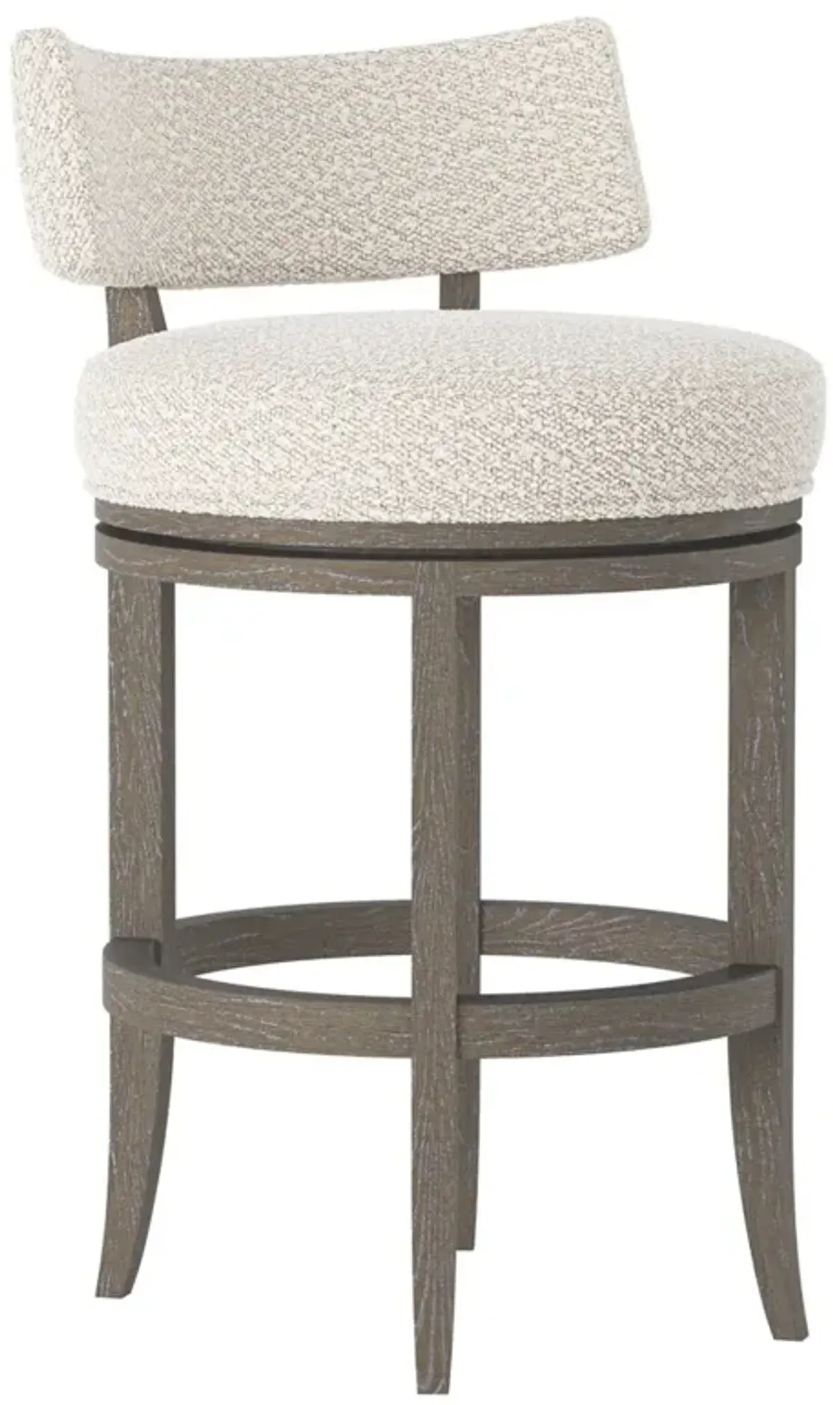 Bernhardt Hirsch Fabric Counter Stool Portobello Finish