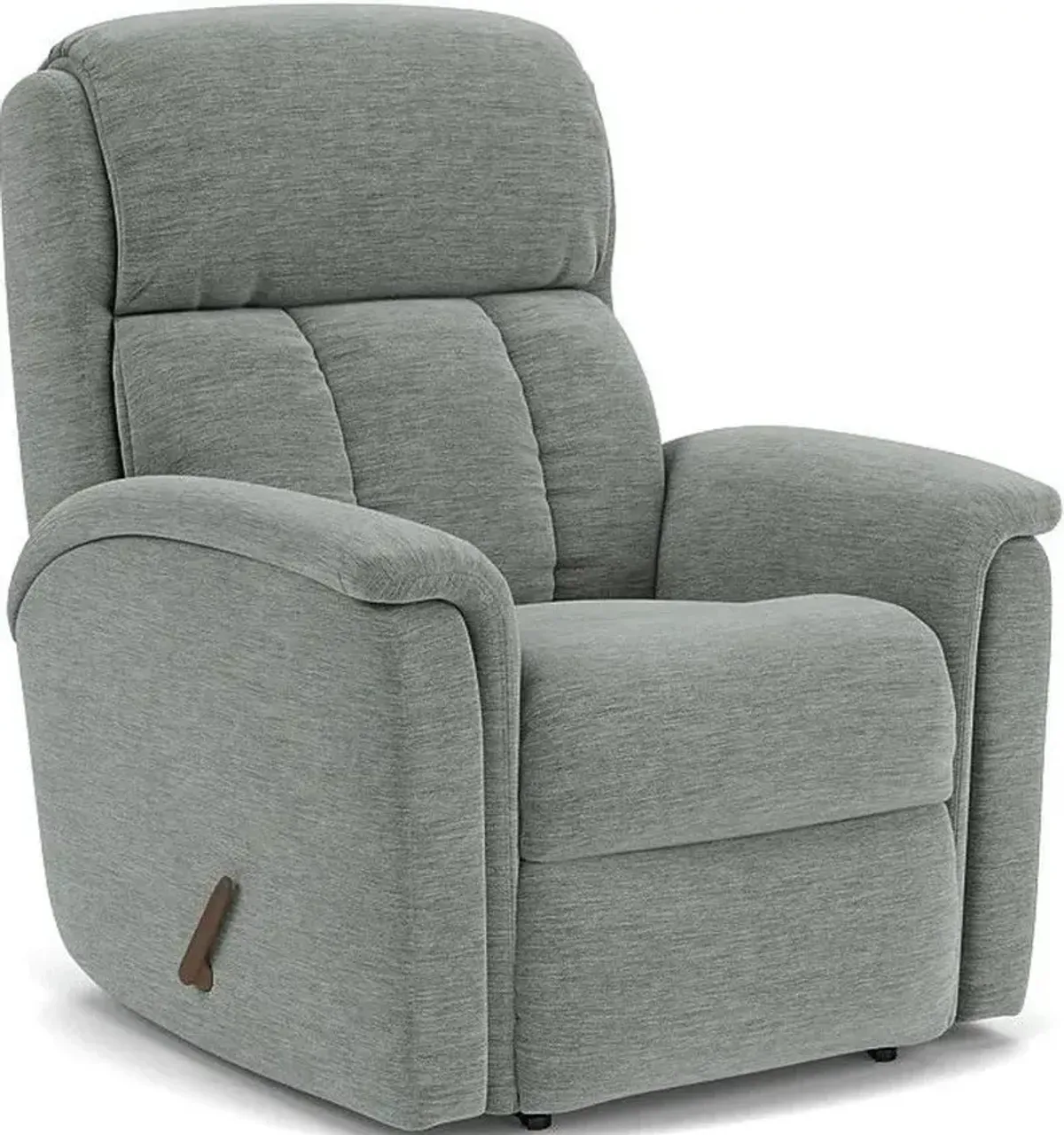 Flexsteel Luna Blue Arctic Rocking Manual Recliner