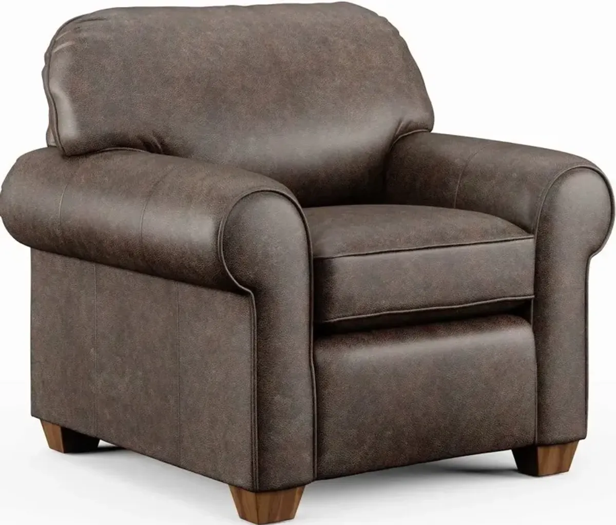 Flexsteel Thornton Dark Brown Leather Chair