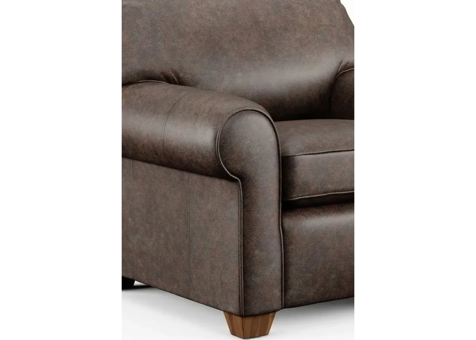 Flexsteel Thornton Dark Brown Leather Chair